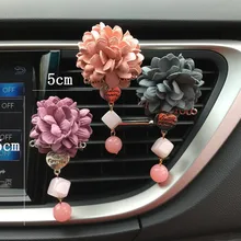 Подвеска в виде Розы, автомобильная розетка, парфюмерный зажим, креативный Автомобильный интерьер, женская мода, автомобильный Ароматический диффузор XCZ601