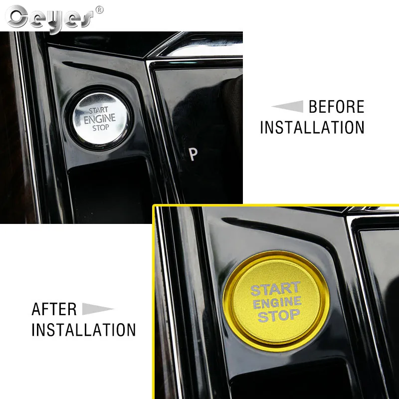 Car Start Engine Button Ring for VOLKSWAGEN (33)