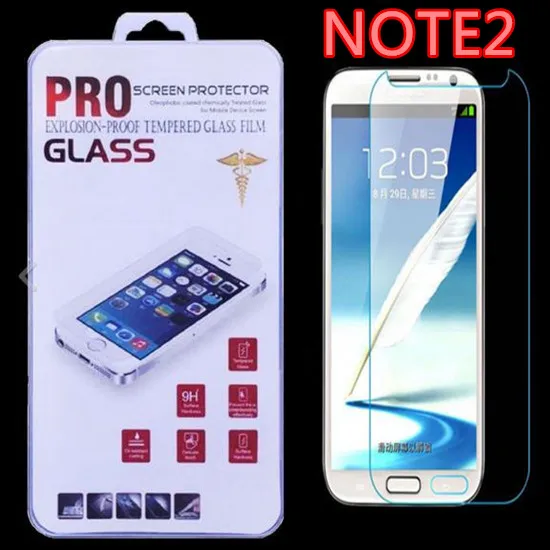 1000 шт пленка для экрана из закаленного стекла для samsung Galaxy Note 2 N7100 протектор экрана 0,3 мм 9 H Премиум закалённые защитные