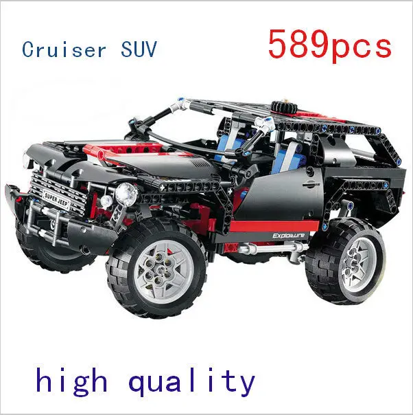

Decool 3341 Transport Cruiser SUV 589pcs Racing Car Model Building Block Sets Educational DIY Bricks kids diy Toys building sets