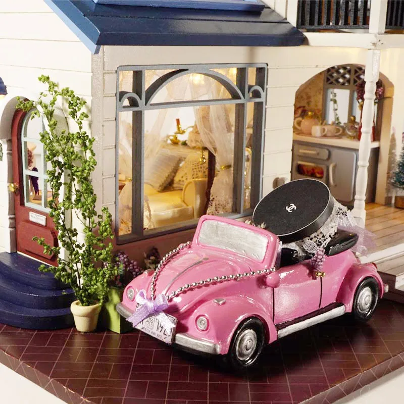 Cuterom 1:24 DIY ручной миниатюрный светодиодный светильник с активацией голоса и