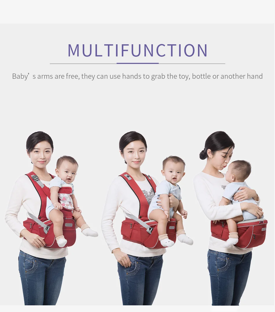 SUNVENO Дизайнер Baby Carrier Младенец Малыш передняя сторона Перевозчик Слинг Дети хипсет-Кенгуру Baby Care 0-36Months