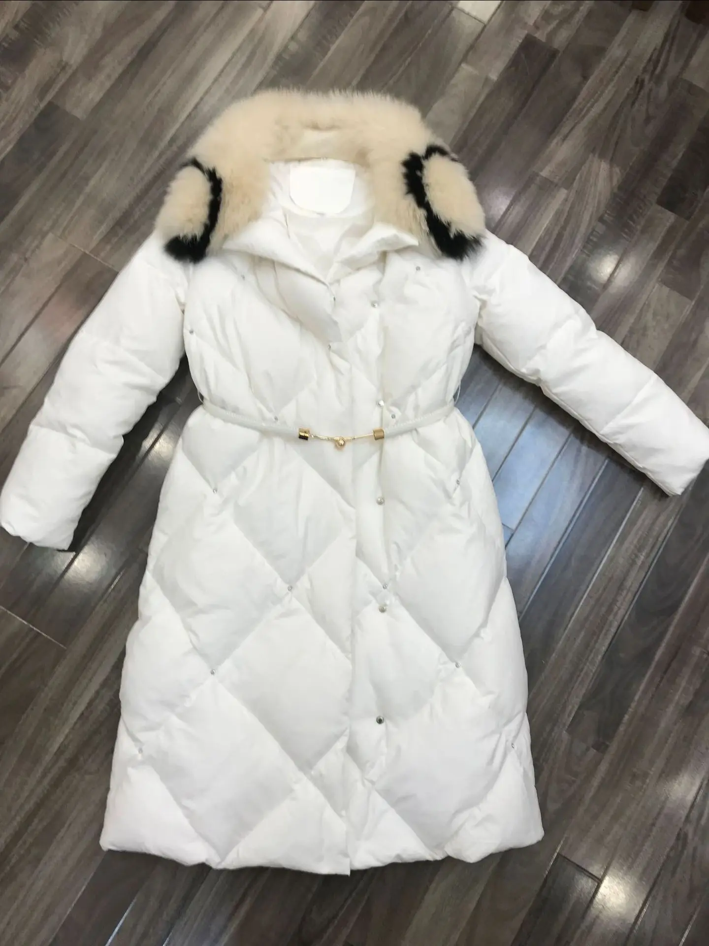 New Pride is recommended Diamond fashion female long down jacket joint