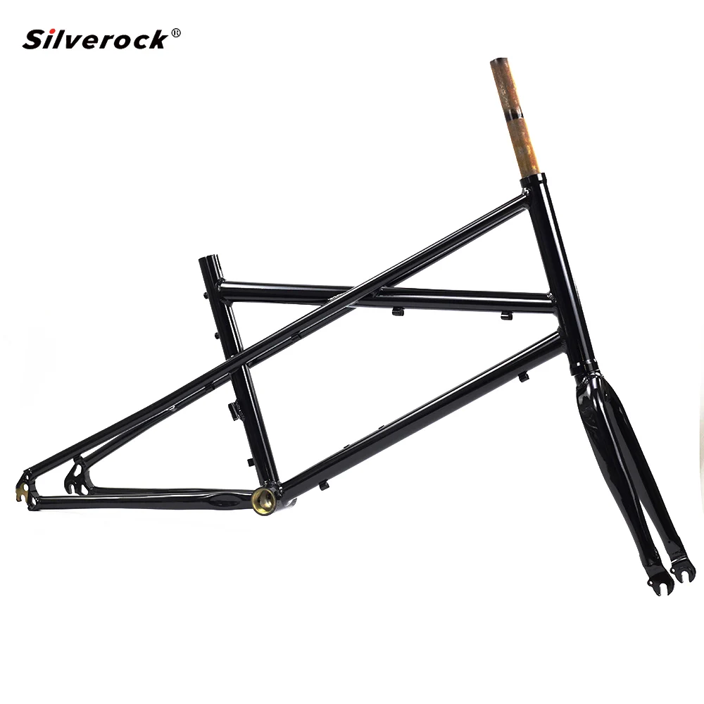 Silverock алюминиевая рама Minivelo, Стальная вилка 451 2" 1 1/8", мини-вилка velo, рама, вилка, подходит для суппорта C, тормоза, городские велосипеды, рама