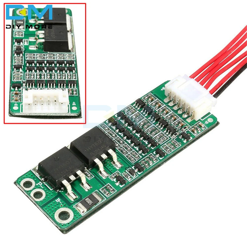 5S 15A литий-ионный литиевый аккумулятор BMS 18650 Защитная плата для зарядного устройства 18 в 21 в цепь защита от короткого тока с проводом BMS