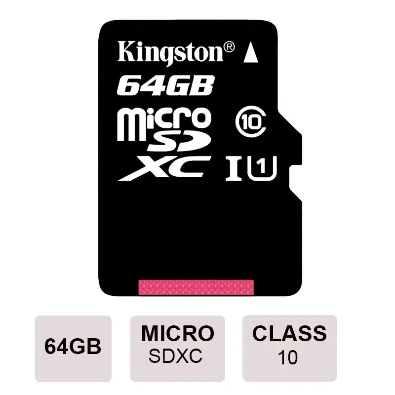 Kingston микро Флэшка C10 карта памяти 128 Гб 64 ГБ 32 ГБ 16 ГБ 256 U1 до 80 МБ/с./с карта класса 10 SDHC SDXC мини SD карта UHI-S флэш-карта