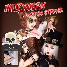 Halloween Stickers Waterproof Temporary Blood Letter Tattoo Terror Wound Realistic Blood Injury Scar Fake Tattoo Stickers Halloween Stickers Waterproof Temporary Blood Letter Tattoo Terror Wound Realistic Blood Injury Scar Fake Tattoo Stickers