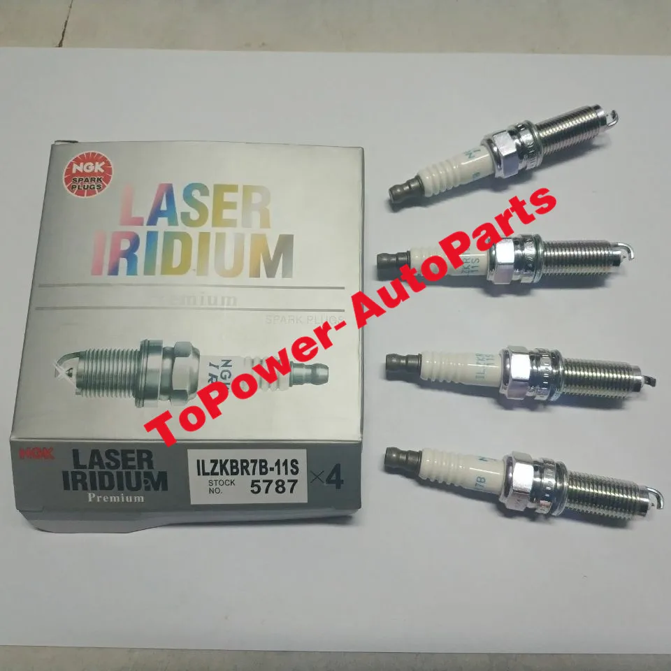 

4PCS NGK Laser Iridium Spark Plugs ILZKR7B11S 5787 12290-R48-H01 12290R48H01 fit 2008-2015 AAcura Hhonda