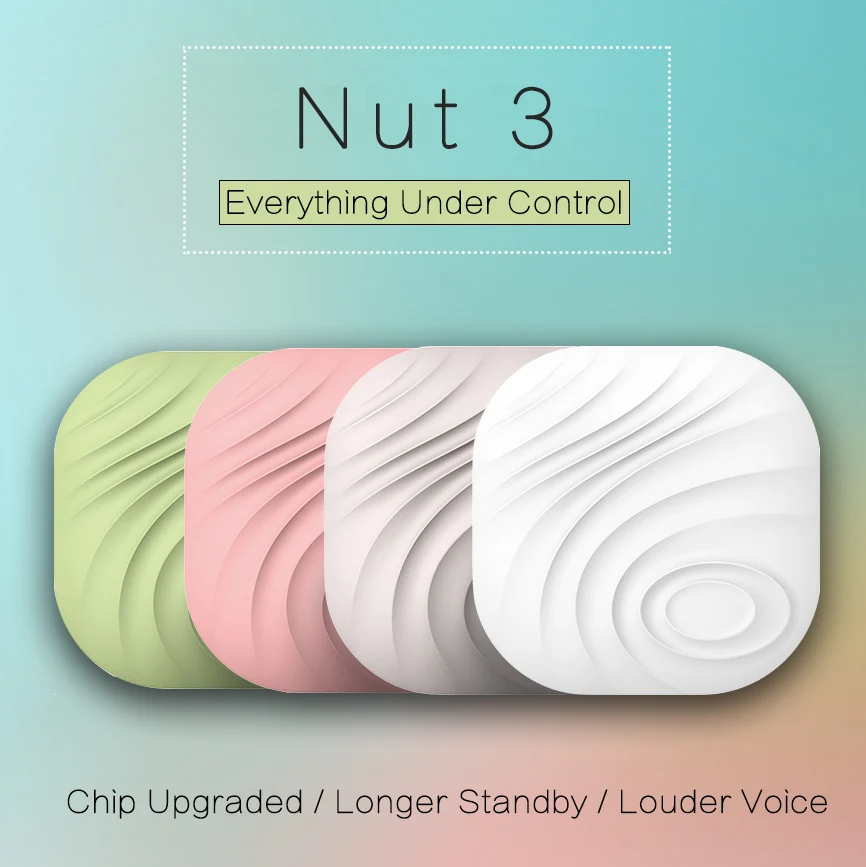 Оригинал Nut3 Смарт-finder Деятельности Гайка Найти 3 Беспроводная Связь Bluetooth гайка 3 Смарт-Трекер, Трекер Анти-потерянный Ключ iTag для Сумки Багажа бумажник