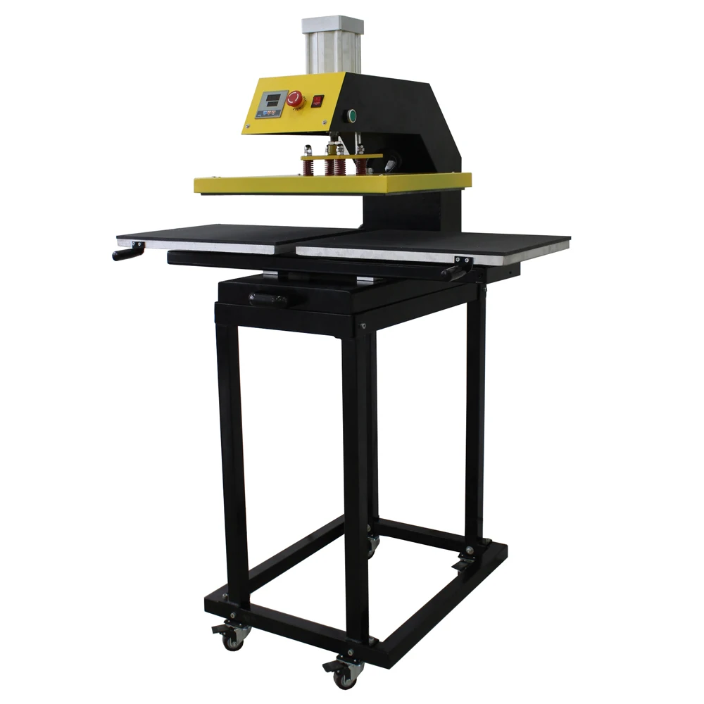 60*80cm Large size Auto pneumatic Double work tables heat press machine