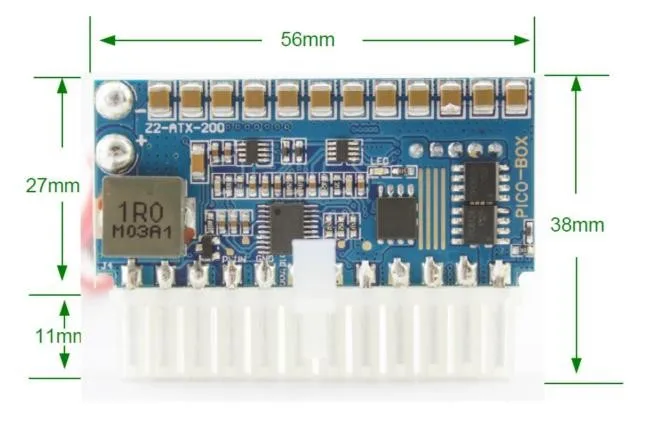Коннектор Z2-ATX-200 200 Вт высокой мощности 24pin mini-ITX DC ATX(PICO BOX PSU