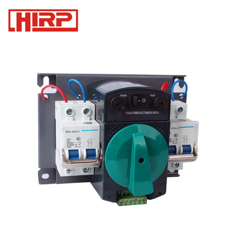 

2P 63A 220V MCB type Dual Power Automatic transfer switch ATS