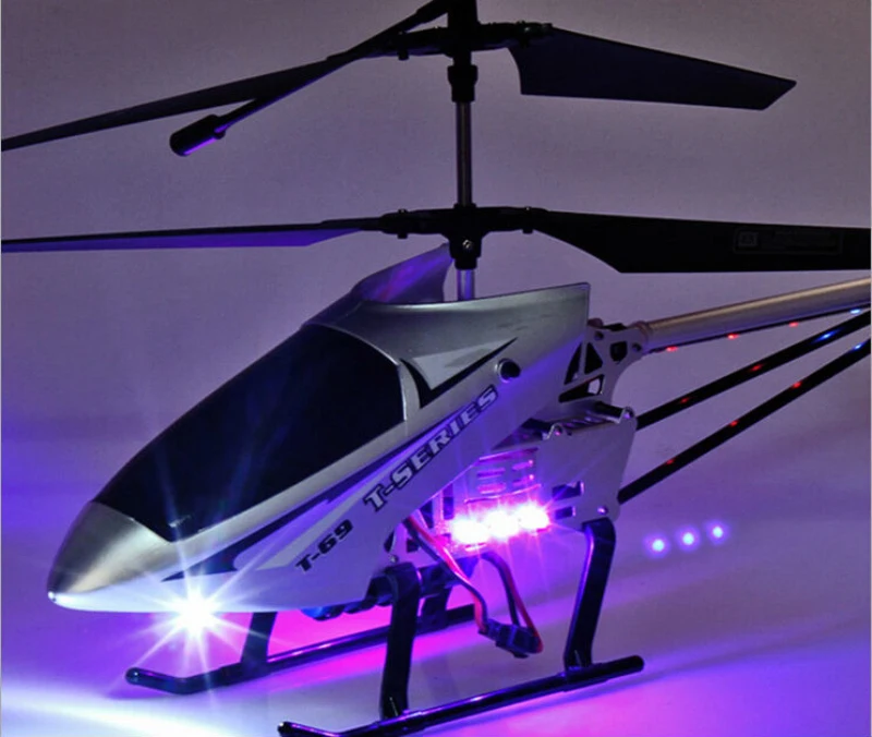Большой 70 см большой сплав с дистанционным управлением Управление вертолет 65 см rc большой вертолет воздушный, БПЛА устойчивостью аварии rc игрушки с прохладным светодиодный яркого