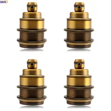 IWHD желтый Винтаж фитинг E27 гнездо держателя лампы 110 V-220 V Алюминий Soquete Douille E27 лампочка держатель светодиодный Homekit UL CE