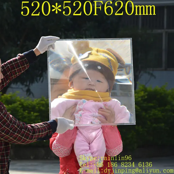 

520*520mm F620 Fresnel Lens,Solar Fresnel projection lens,Temperature of 500 degrees,Spot size minimum 20 mm in diameter