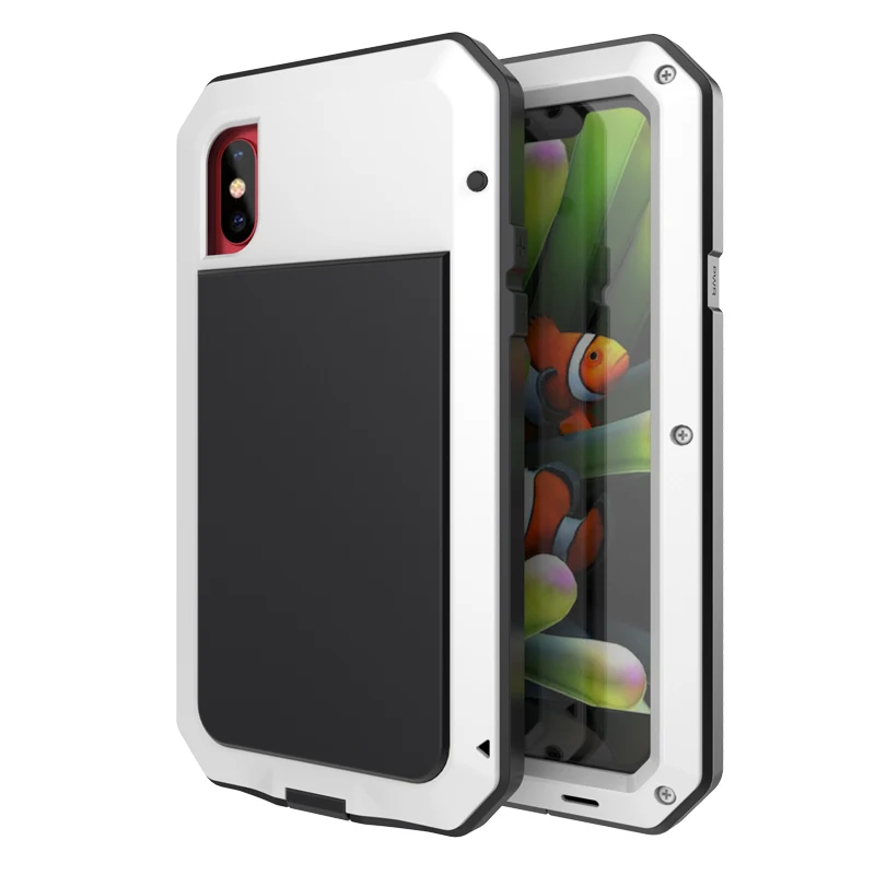 Aluminum Metal Armor Phone Case For iPhone X (11)