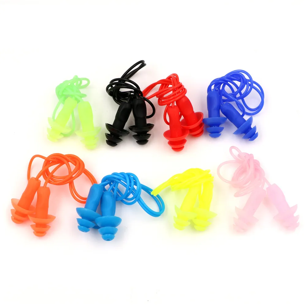 

2pcs/lot Soft Anti-Noise Ear Plug Waterproof Swimming Silicone Swim Earplugs For Adult Swimmers Children Diving