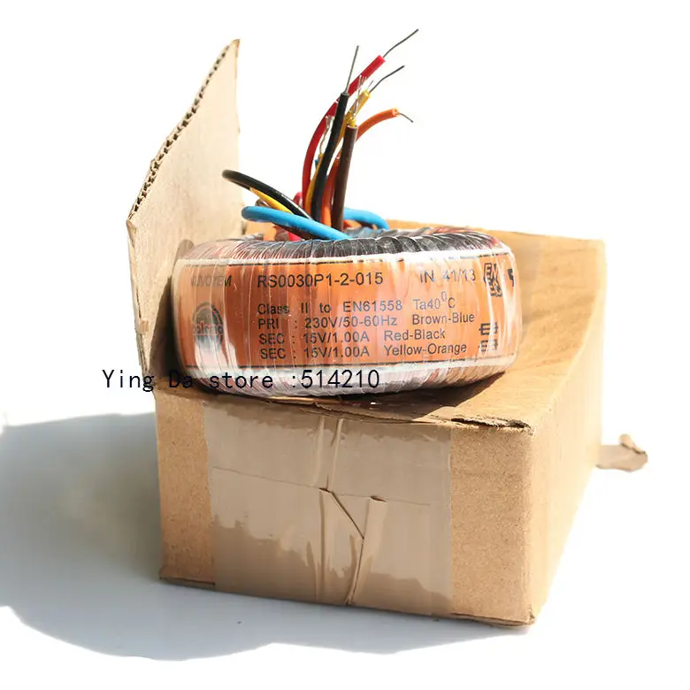 

30VA Talema Toroid Transformer double 15V double 9V double18V double 25V for choose