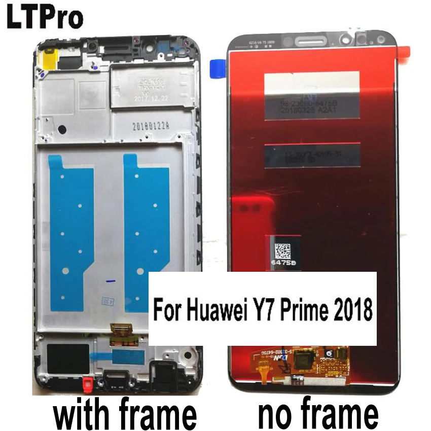 

LTPro Full LCD DIsplay + Touch Screen Digitizer Glass Assembly + Frame For Huawei Y7 Prime 2018 LDN-LX1 LDN-LX2/ LDN-L21 PARTS