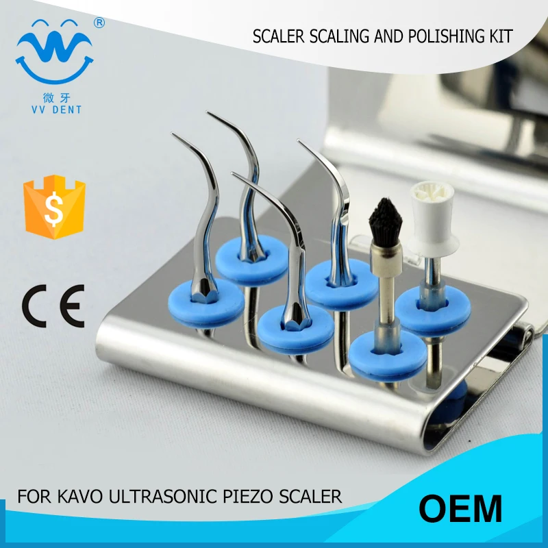 5 pcs KUSPKS Kavo Sybron dental scaler scaling and polishing kit wiht