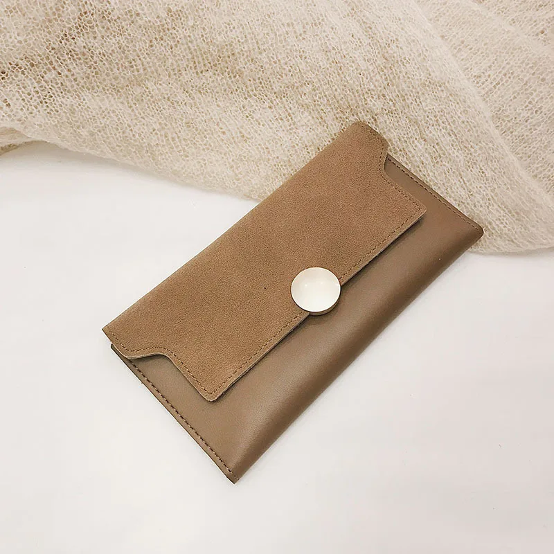 ACE LOVE из искусственной кожи Женский Длинный кошелек замши модный кожаный женский