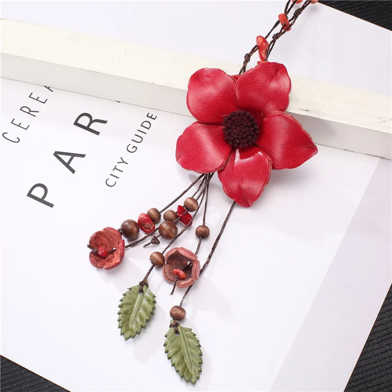 WNGMNGL-2018-New-Elegant-Women-Jewelry-Handmade-Genuine-Leather-Red-Flower-Pendant-Long-Necklaces-Women-Choker(4)