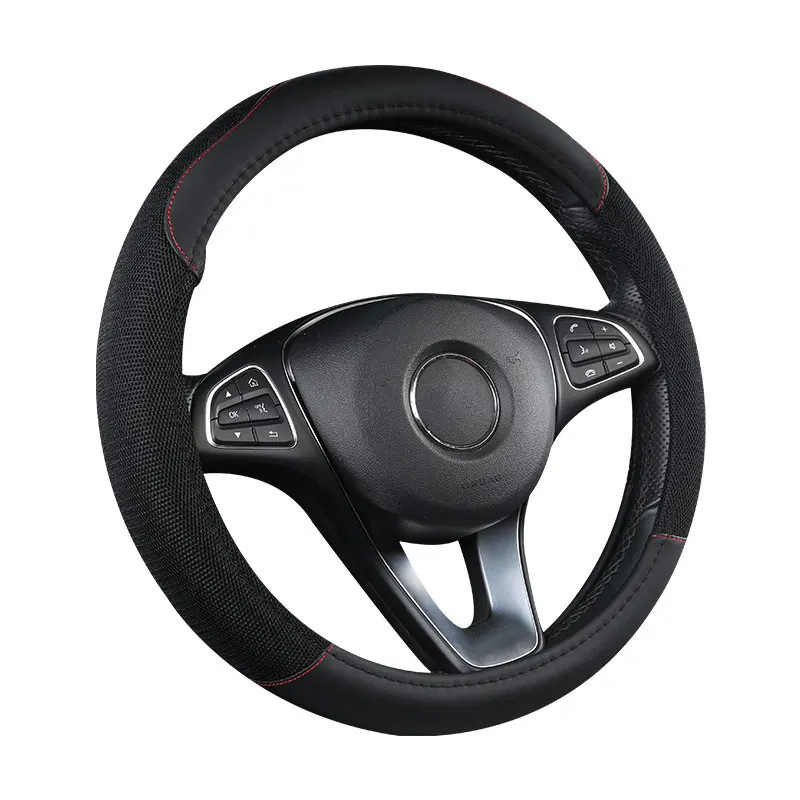 

car steering wheel cover auto styling accessories for volkswagen vw passat b3 b5 b5.5 b6 b7 b8 cc polo 6r 9n sedan sagitar caddy