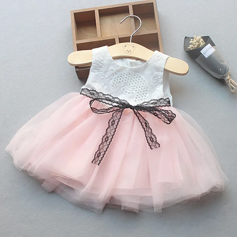 Baby Clothes Dress Baby Girl 1 year birthday dress infant christening gowns baby princess wedding Mesh Dress Newborn Kids dress