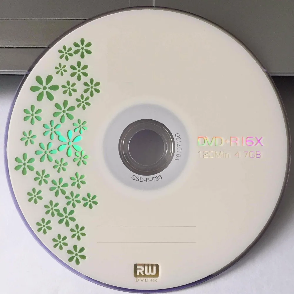 10 дисков класса A x16 4 7 GB пустой маленький с принтом зеленый лист DVD + R диск |