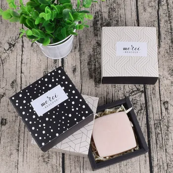 

10pcs Paper box Black White Merci Candy Drawer Bag French Thank You Wedding Favors Gift Box Package Birthday Party Favor Bags