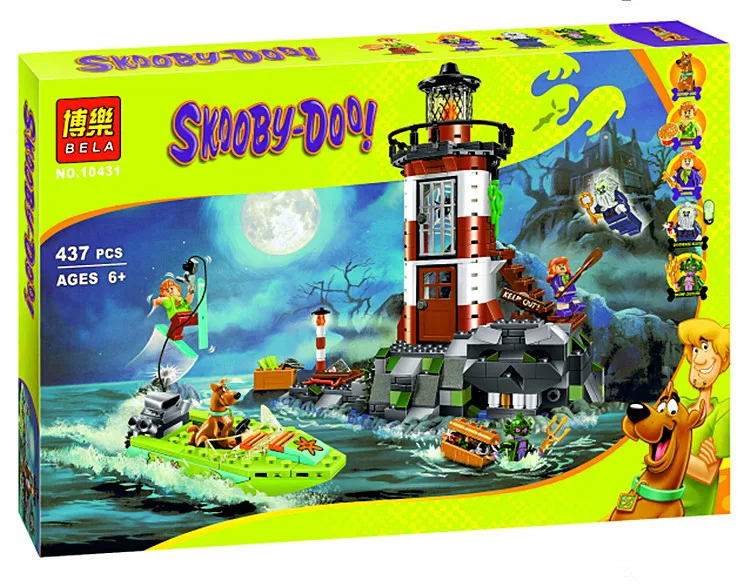 

Bela 10431 Haunted Lighthousecooby Doo Dog et 3D Kids DIY Building Bricks Blocks Toys Compatible with Legoe