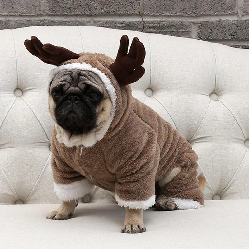 Dog Clothes Winter French Bulldogs Clothing for Small Dogs Jumpsuit