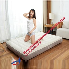 Intex 64701 Делюкс Крытый/Открытый Мульти-использование один-высокий надувной матрас, два волокна-Tech надувной Флокированный воздушный матрас