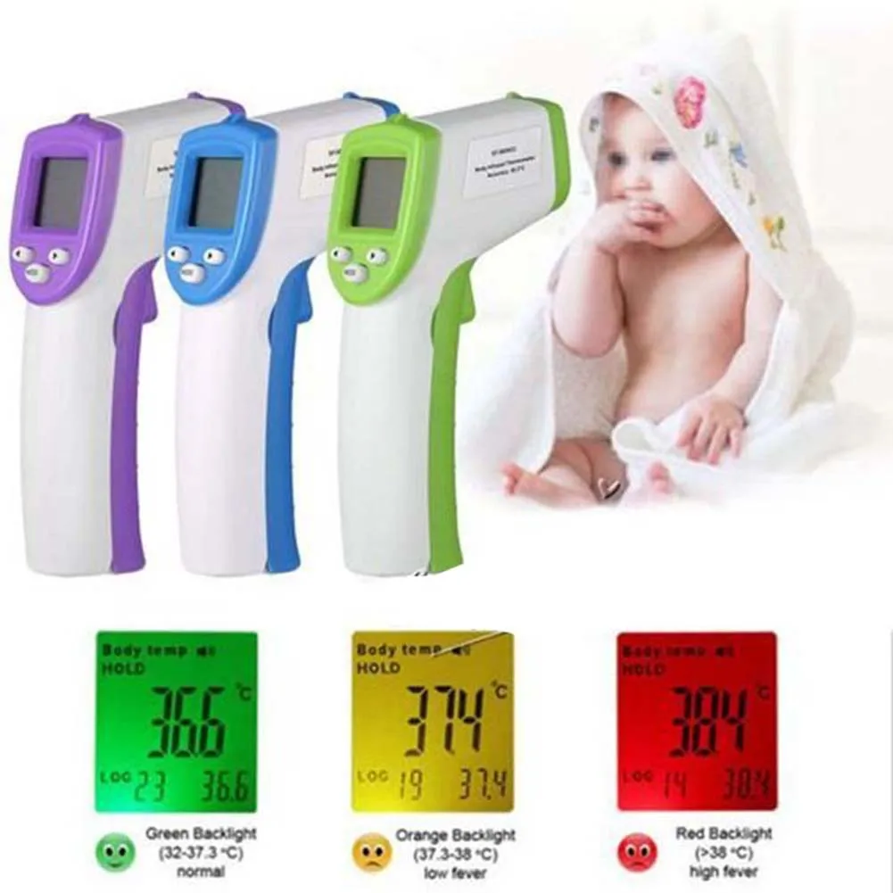 Для детей и взрослых, температура тела, лоб, инфракрасный термометр, цифровая мера, Бесконтактный, портативные инструменты с ЖК-дисплеем