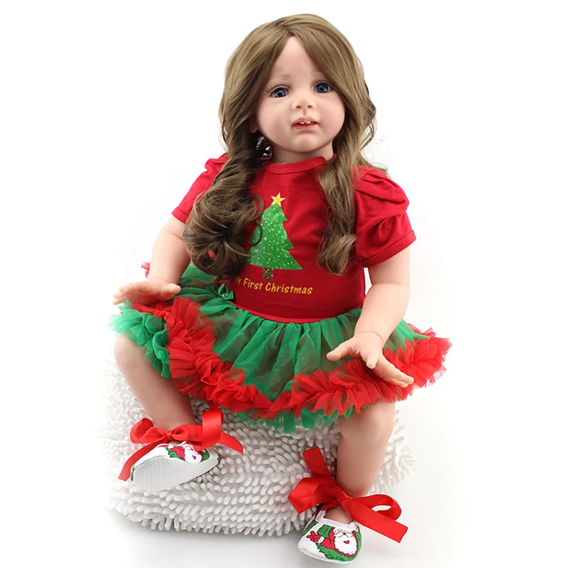 

1pc Silicone Reborn Baby Dolls Reborn Babies Toys For Children 60cm Dolls For Girls 24 Inch Bjd Doll Reborn Baby ingbaby WJ1506