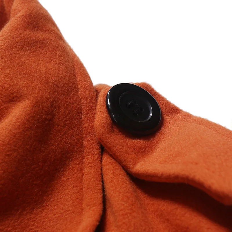 Мужское пальто Новое поступление осенне-зимний модный двубортный Тренч из твида, уличная одежда