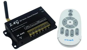 

DM16 2.4G Wireless RF controller 4channels RF led dimmer; DC12 -24V input; Output: 4channels; Output power:12V< 192W, 24V<384W