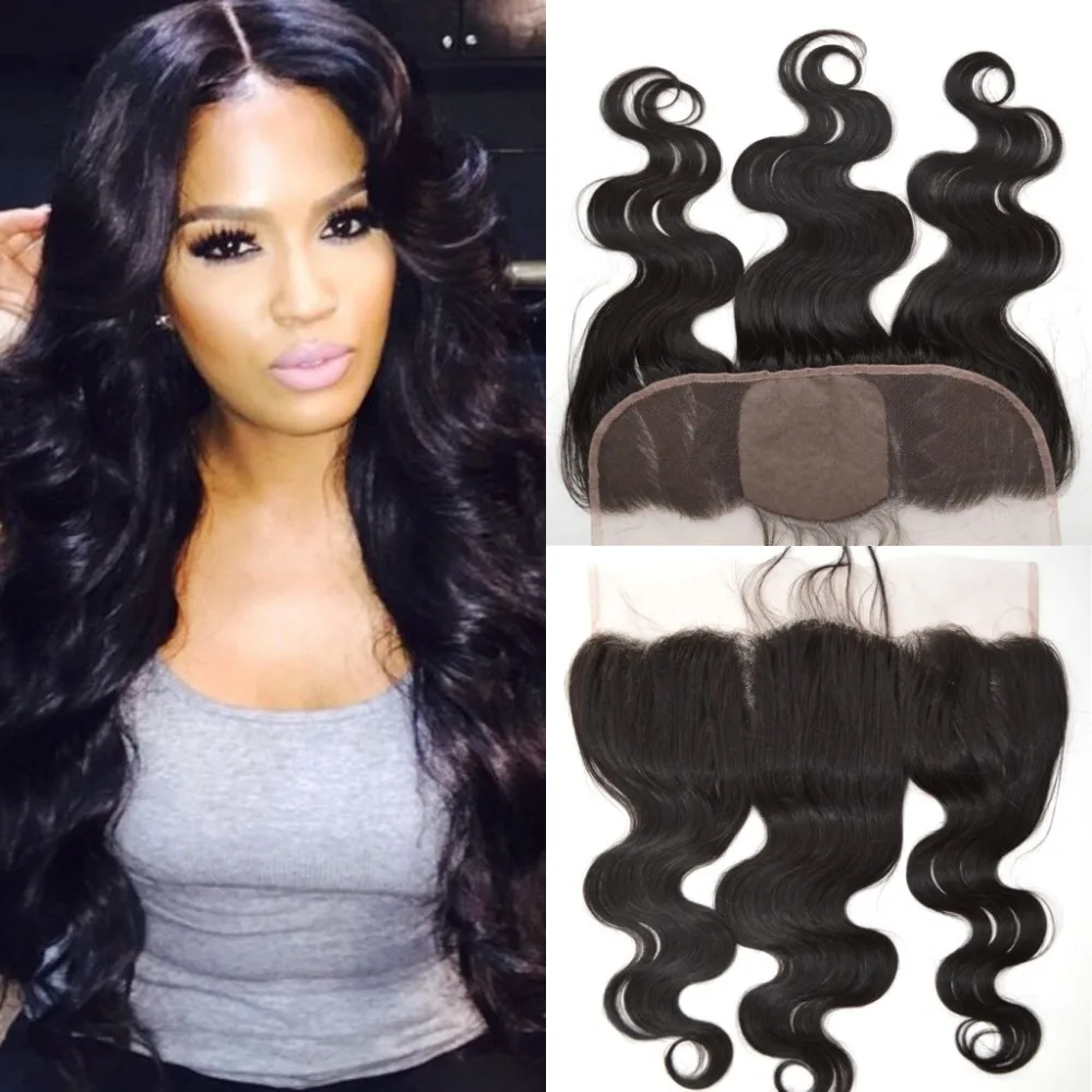 Silk Base Lace Frontals 13*4'' Freestyle 3 Part Virgin Frontal Piece