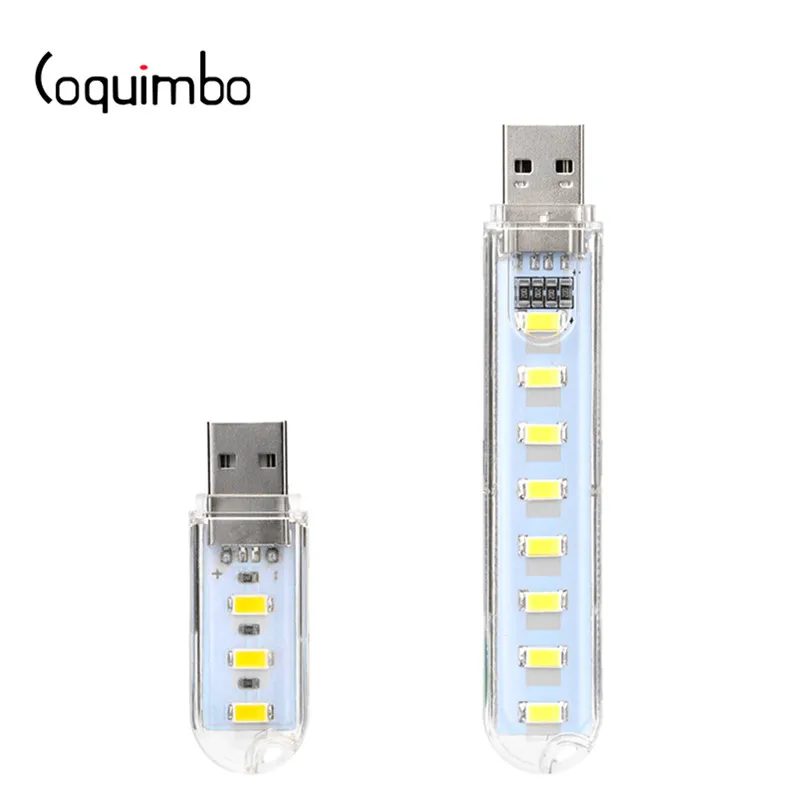 Coquimbo мини USB светодиодный светильник s 3/8 светодиодный s SMD 5730 теплый/белый светильник для ПК настольного ноутбука power Bank ключ 5 в 1,5 Вт Ночная лампа