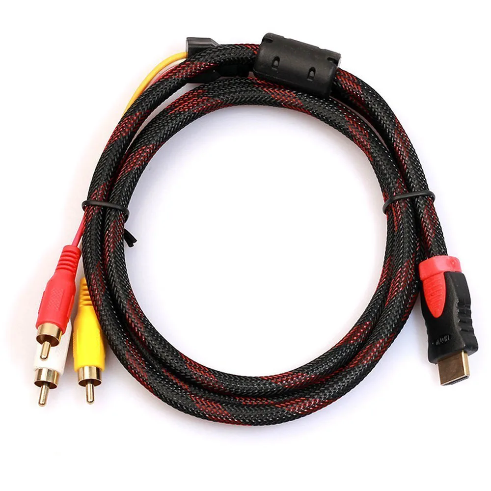 Кабель адаптер 1080P HDMI 3RCA 1 5 м|cable adapter|adapter cablecable av adapter |
