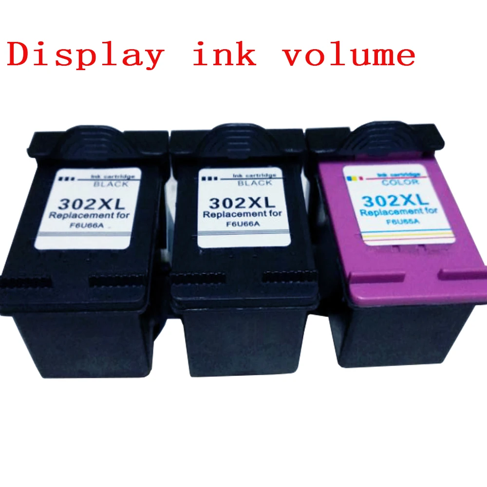 3x Replacement ink for HP 302 302XL ink cartridge for hp302 ENVY 4520