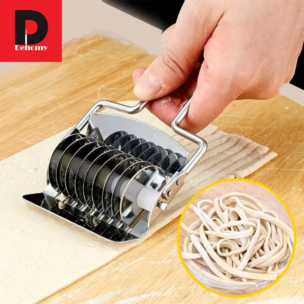 Dehomy Manual Noodle Makers Stainless Steel Section Non slip Handle