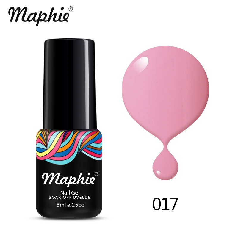 Maphie, 6 мл, золотой цвет, Гель-лак, мерцающий блеск, УФ светодиодный Гель-лак для ногтей, долговечный УФ-лак для ногтей, лак для ногтей, замочить, светодиодный клей - Цвет: 017