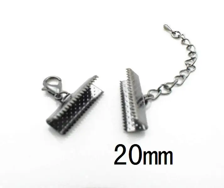 Обжимные заглушки с бусинами и застежками для лобстера, удлиненные ...