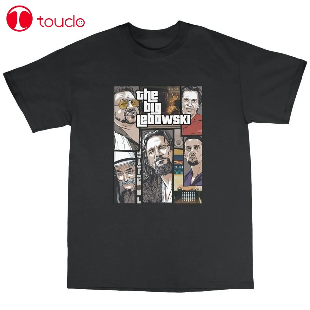 2019 Новая модная брендовая одежда большая футболка lebowski 100% хлопок The Dude Мужская с