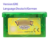 

Pock-mocn LeafGreen Version 32 Bit Video Game Cartridge Console Card GRE Version German language