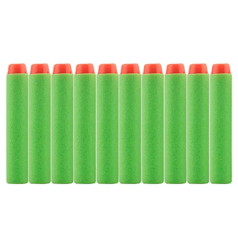 10/50/100 шт для Nerf пулями, мягкими дырочку головы 7,2 см заправка игрушка дартс оружейные пули для Nerf серии бластеров детские игрушки для улицы - Цвет: 10pcs