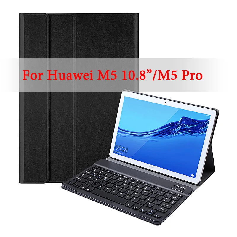 

for Huawei MediaPad M5 10.8/M5 Pro Bluetooth keyboard case CRM-AL09 CRM-W09 CRM-W19 Removable wireless keyboard PU Leather cover