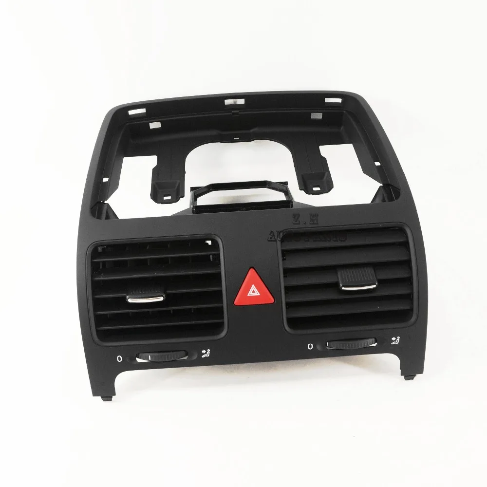 

NEW Black Front Dash Central Air Outlet Vent &Red Hazard Warning Flash Switch Button For VW Jetta Golf MK5 GTI Rabbit 1K0819728F