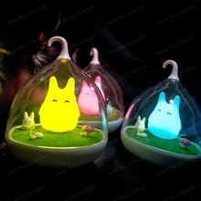 Экологичный 4 вида цветов светодиодный детский ночник с изображением животных Детский Светильник для детской комнаты Новинка Gitf светодиодный ночник USB Перезаряжаемый